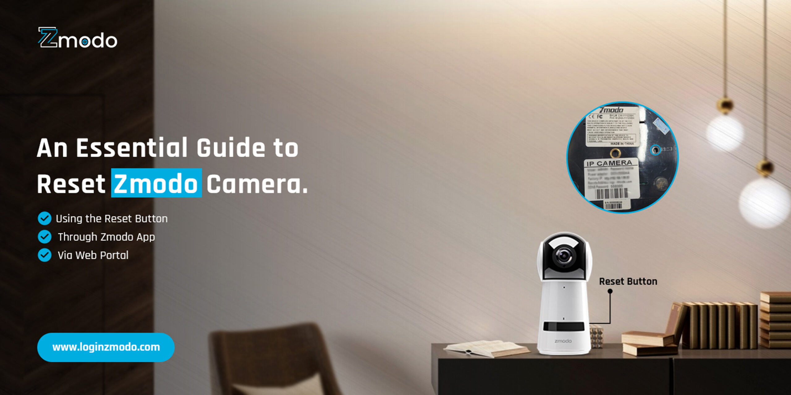 Factory Reset Zmodo Camera